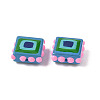 Baking Paint Glass Enamel Beads LAMP-S079-14E-2