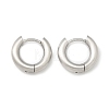 Frosted 304 Stainless Steel Huggie Hoop Earrings for Women EJEW-C096-32E-P-2