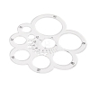 Transparent Acrylic Round Leather Cutting Tool AJEW-WH0505-19-3