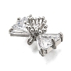 Brass Pave Cubic Zirconia Charms KK-Q048-13P-2