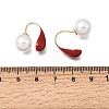 Alloy Enamel & Resin Pearl Clip-on Earrings LS-EJEW-G466-05G-3