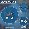 Unicraftale DIY Evil Eye Charm Open Cuff Ring Making Kit DIY-UN0050-34-5