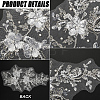 Flower Gauze & Sequin Embroidery Ornament Accessories DIY-WH0430-464B-6