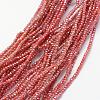 Electroplate Glass Beads Strands EGLA-J144-FR-C02-1