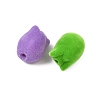 Flocking Opaque Acrylic Beads OACR-G055-02C-2