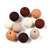 Rubberized Style Imitated Silicone Acrylic Beads MACR-T048-01A-04-1