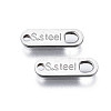 Tarnish Resistant 201 Stainless Steel Chain Tags X-STAS-N095-027-2