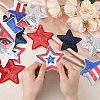 24Pcs 6 Style Star Computerized Embroidery Polyester Iron On Sequins Patches PATC-FH0001-03-3