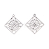Buddhist 304 Stainless Steel Pendants STAS-E521-06C-P-1