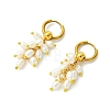 Natural Cultured Freshwater Pearl Cluster Hoop Earring for Women EJEW-JE07187-01-4