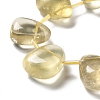 Natural Lemon Quartz(Heated) Beads Strands G-P528-E01-01-3
