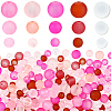 400Pcs 15 Colors Baking Paint Transparent Glass Beads GLAA-PA0001-82B-1