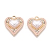 Rack Plating Alloy Rhinestone Pendants FIND-N005-19C-1