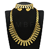 Alloy Chain Necklaces & Stud Earrings & Bracelets Sets FS-WG5EDEB-11-1