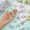 Plastic Rhinestone & ABS Plastic Imitation Pearl Cabochons & Alloy Pendants Findings Kits DIY-SC0033-93-3