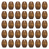 Spray Painted Natural Maple Wood Beads X-CD-TAC0003-01B-1