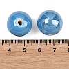 Glazed Porcelain Beads PORC-D001-18mm-12-5