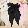 Cloth Big Bowknot Hair Barrettes AJEW-CP0008-41A-02-4