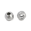 Anti-Tarnish Textured 316 Surgical Stainless Steel Beads STAS-M106-01B-P-3
