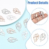 15Pcs 3 Colors 304 Stainless Steel Connector Charms STAS-YW0011-28-2