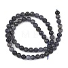 Natural Iolite Beads Strands G-Z148-A01-6mm-3