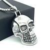 Hip Hop Style 304 Stainless Steel Skull Pendant Necklaces for Men JD7188-1