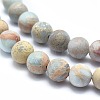 Natural Aqua Terra Jasper Beads Strands G-N0128-48F-6mm-3