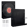 Carbon Iron Alloy Wall-Mounted Magazine Rack with Hooks ODIS-WH0095-024-1