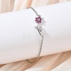 Adjustable Brass Micro Pave Clear Cubic Zirconia Box Chain Slider Bracelets BJEW-C156-09P-04-1
