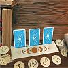 Natural Wood Card Stand for Tarot DJEW-WH0034-02O-4