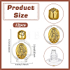 Virgin Mary Decorated Glass Empty Holy Water Bottles for Religious AJEW-WH0410-374B-2