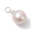 Natural Baroque Pearl Keshi Pearl Pendants PALLOY-JF05005-4