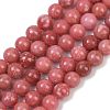 Natural Thulite Beads Strands G-Z044-A02-01-2