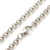 304 Stainless Steel Double Link Rolo Chains Necklace for Women NJEW-JN03892-05-4