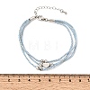Polyester Multi-Strand Bracelets FB-CBA983F-02P-02-5