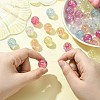 50Pcs UV Plating Rainbow Iridescent Acrylic Beads PACR-CJ0001-28-4