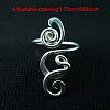 Boho Adjustable Brass Twisted Wire Wrapped Long Toe Rings FS-WGE7B88-01-4