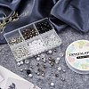 DIY Imitation Pearl and Gemstone Beads Bracelets Making Kit DIY-YW0004-33-7