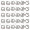 MAYJOYDIY US 30Pcs Alloy Rhinestone Shank Buttons BUTT-MA0001-03-1