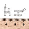 SHEGRACE Brass Micro Pave Clear Cubic Zirconia Pendants XGRQ29531-394P-H-3
