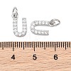 SHEGRACE Brass Micro Pave Clear Cubic Zirconia Pendants XGRQ29119-394P-U-3
