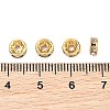 SHEGRACE Brass Micro Pave Clear Cubic Zirconia Spacer Beads XGRQ1U087-362G-3