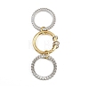 Brass Micro Pave Cubic Zirconia Plain Band Finger Rings for Women RJEW-P160-01B-G01-5