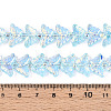 Transparency Electroplate Glass Beads Strands GLAA-T023-39A-06-4