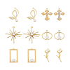 Cheriswelry 12Pcs 6 Style Alloy Pendants FIND-CW0001-15-20