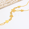 Vintage Flower Brass Link Ring Bracelets XK9574-2-3