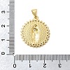 Brass Micro Pave Clear Cubic Zirconia Pendants KK-Z150-22G-05-3