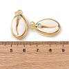 Natural Cowrie Shell Pendants KK-C143-40B-G-3