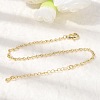 Brass Infinity Link Chain Bracelets for Women BJEW-F531-01G-5