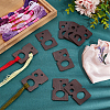 30Pcs Wood Thread Winding Boards AJEW-PH0012-44C-5